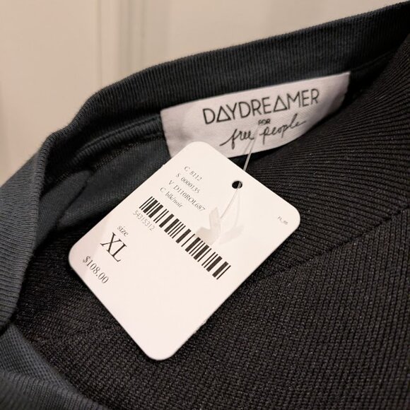 NWT FREE PEOPLE x Daydreamer XL Rolling Stones Shirt Dress w/ Side Slit - Picture 4 of 6